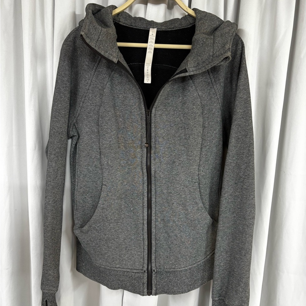lululemon athletica Dark Gray Hooded Zip-Up Jacket